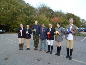 Clive Milkins with Class 5 riders